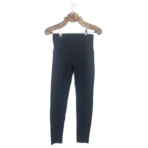 Girlfriend Collective Legging Black Side Stash Pockets Compression High Rise M